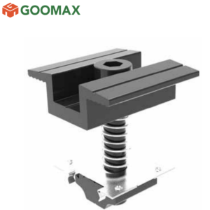 Black 30/35mm Mid Clamp with earthing plate GM-MC-30(35)-AZ-2-B